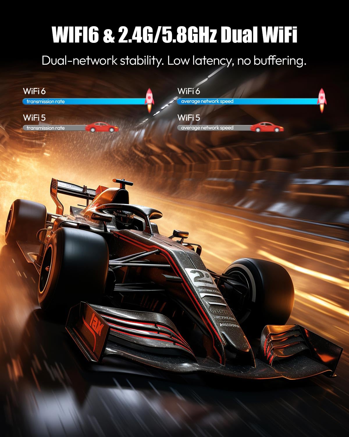 Android 14.0 TV Box 2025, Android Box 2GB 16GB Storage with RK3518 Quad-core CPU 4K 6K TV Box Support 8K WiFi 6 2.4G/5.8G Dual-Band WiFi HDR10+ 100M Ethernet Bluetooth 5.0 USB 3.0 Smart Box for TV