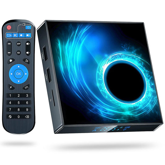 Android TV Box 10.0, Android Box 4GB RAM 32GB ROM, 6K Android Box 4K Allwinner H616 Quad-core Smart TV Box with 2.4G/5G Wi-Fi H.265 6K Ultra HD 3D Bluetooth Smart Box for TV
